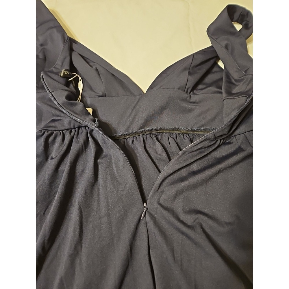 NWT Ever Pretty Dark Blue Sleeveless Bridesmaid Dress w/Deep V Neck and A Line‎ - Picture 9 of 12